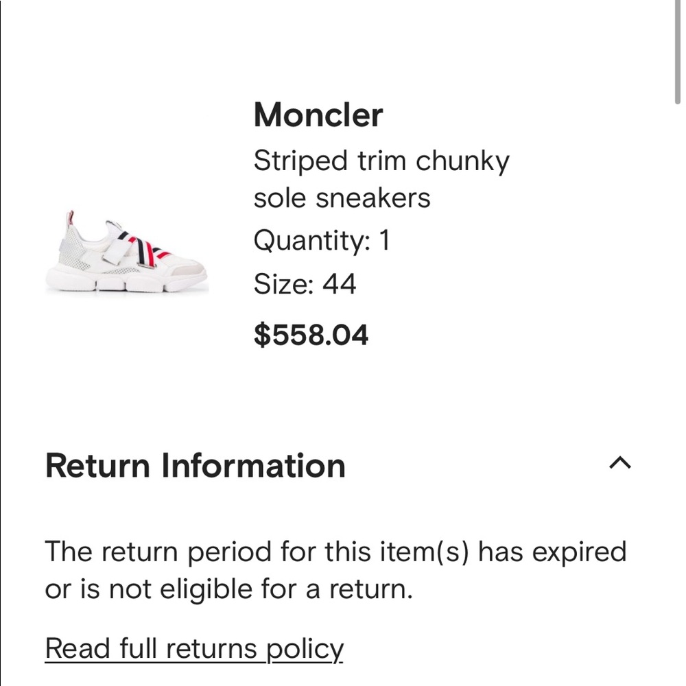 Moncler Bakary Striped Trim Chunky Sole Sneakers - Picture 5 of 5